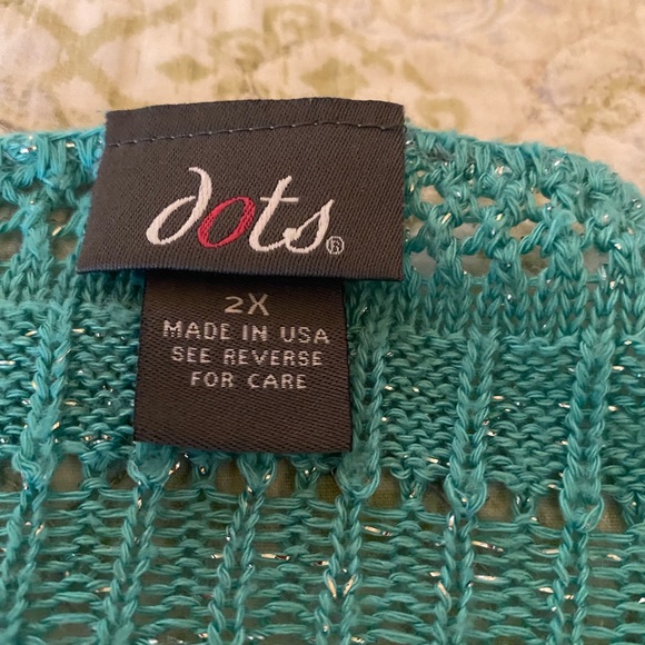 Womens short sleeve sparkly sweater - Picture 4 of 7